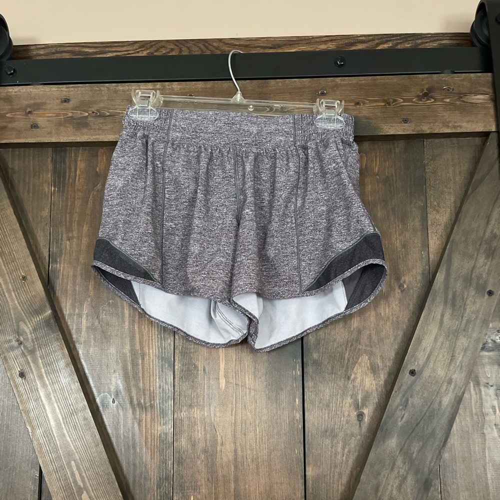 grey lululemon hotty hot shorts